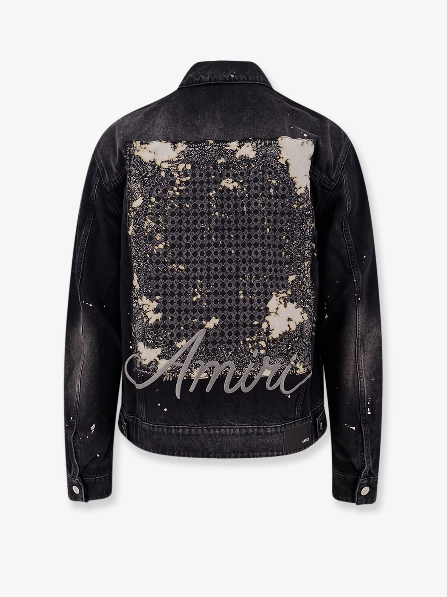 AMIRI Denim jacket with embroidered logo on the front