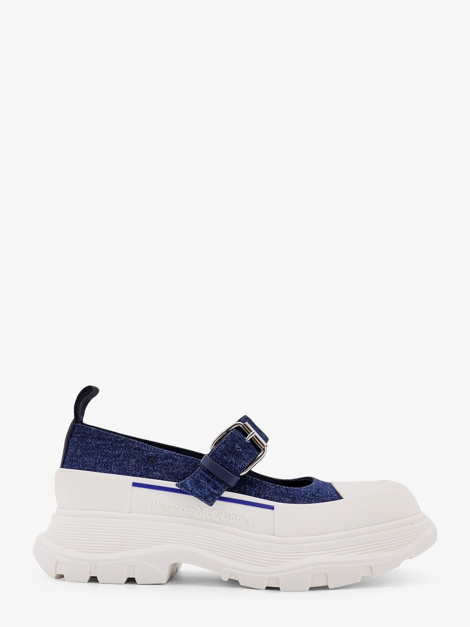 Alexander Mcqueen Denim Mary Jane