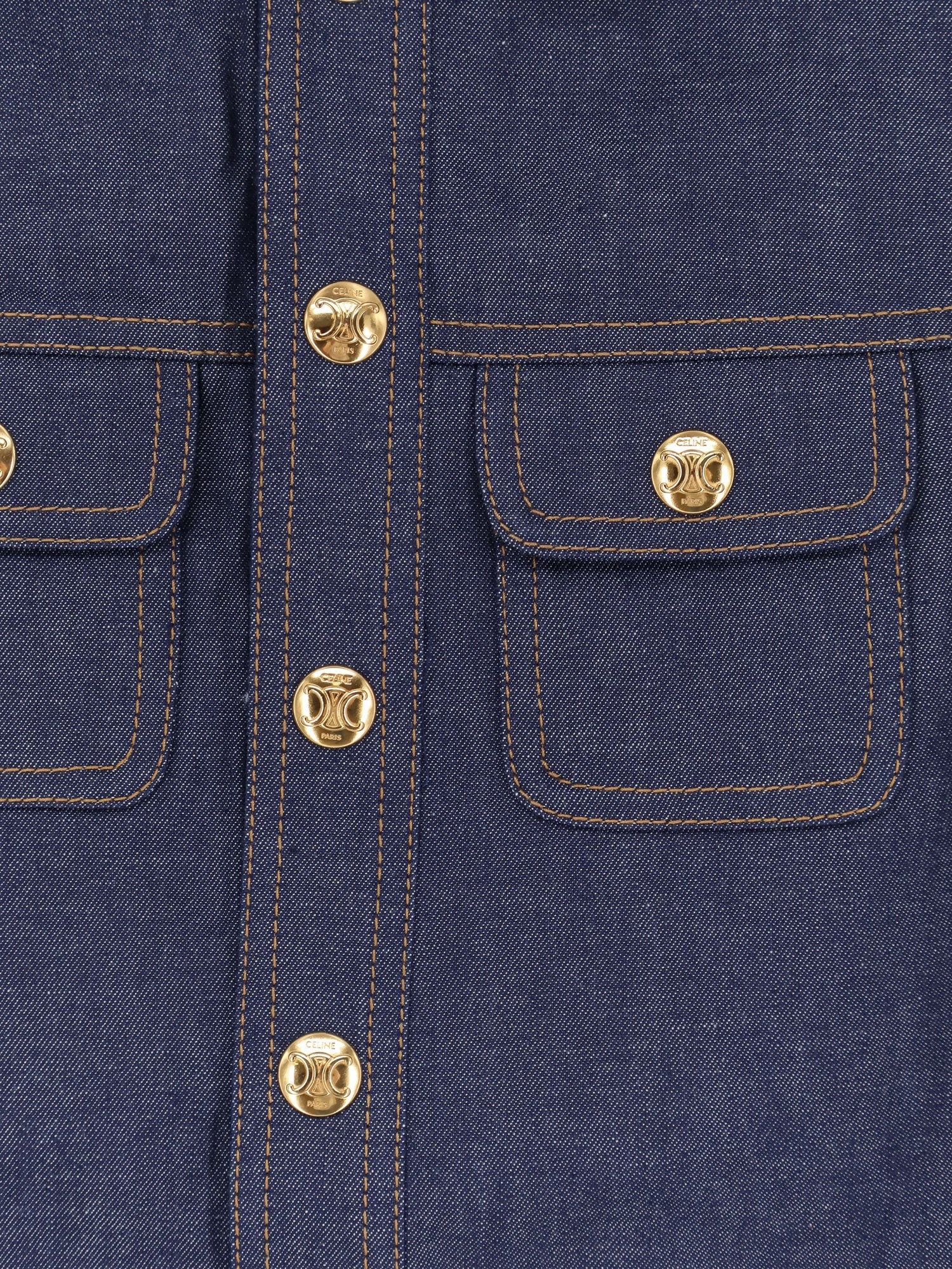 Celine Denim mini chemisier/dress