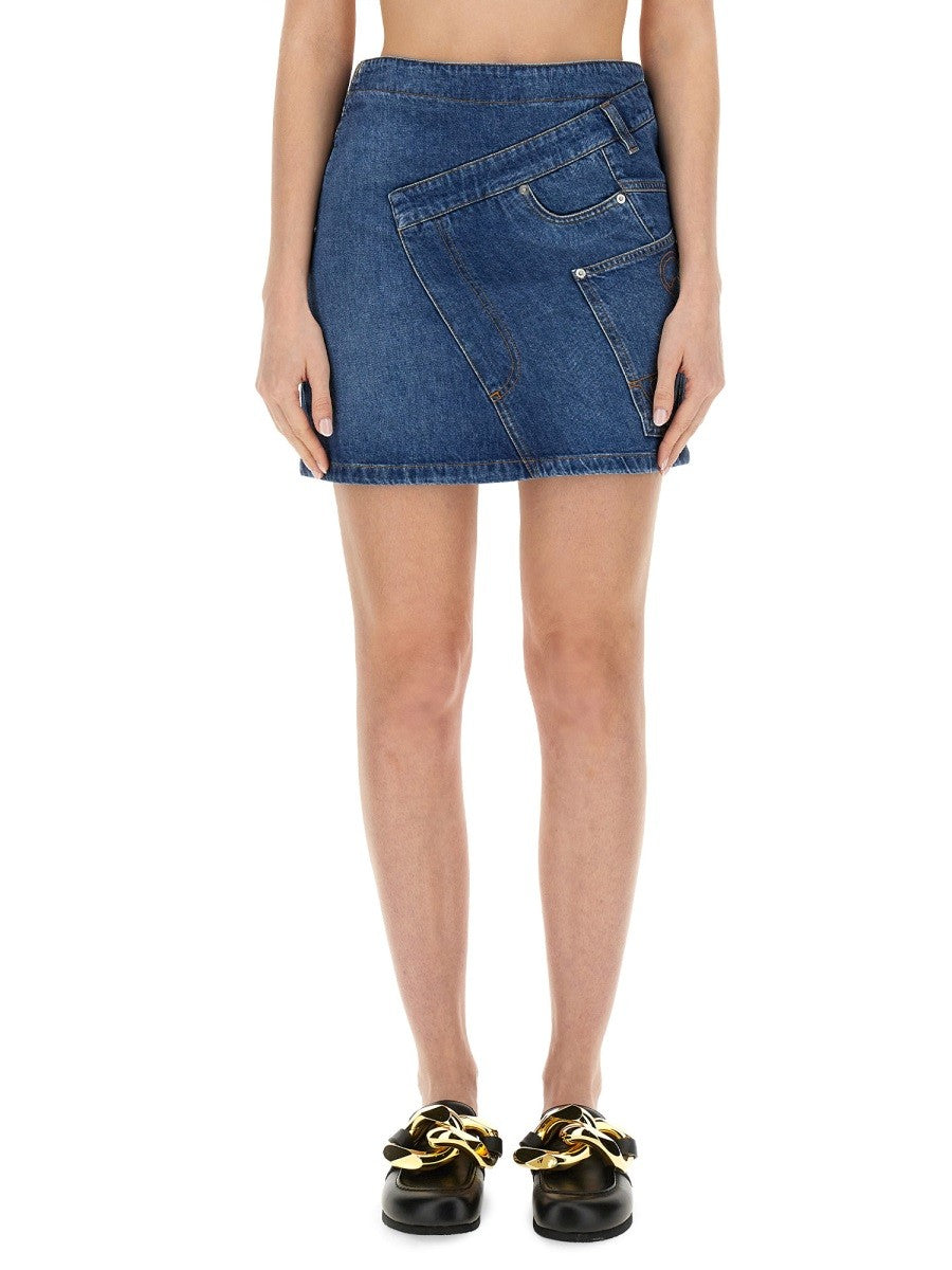 jw anderson DENIM MINISKIRT