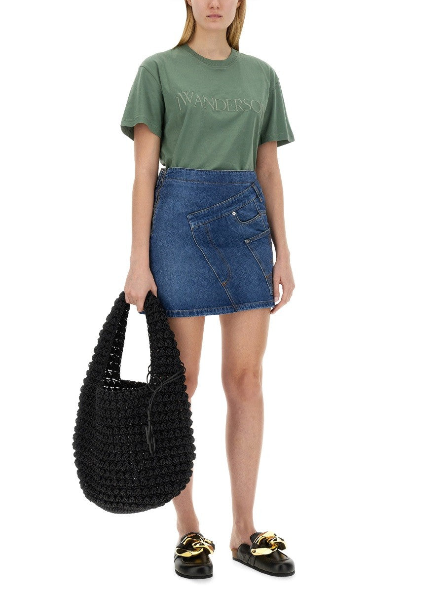 jw anderson DENIM MINISKIRT