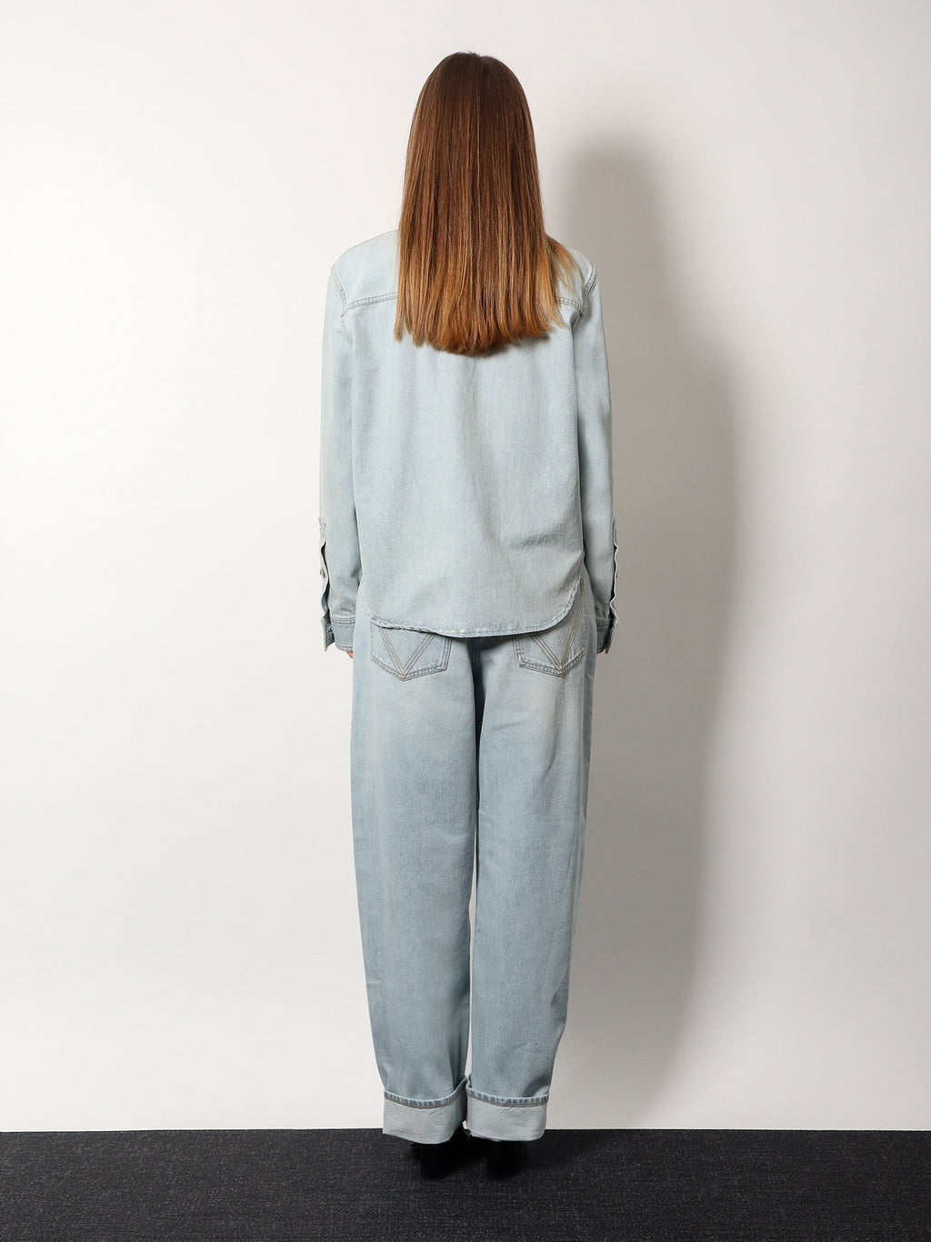 Bottega Veneta Denim shirt with extra bleach wash