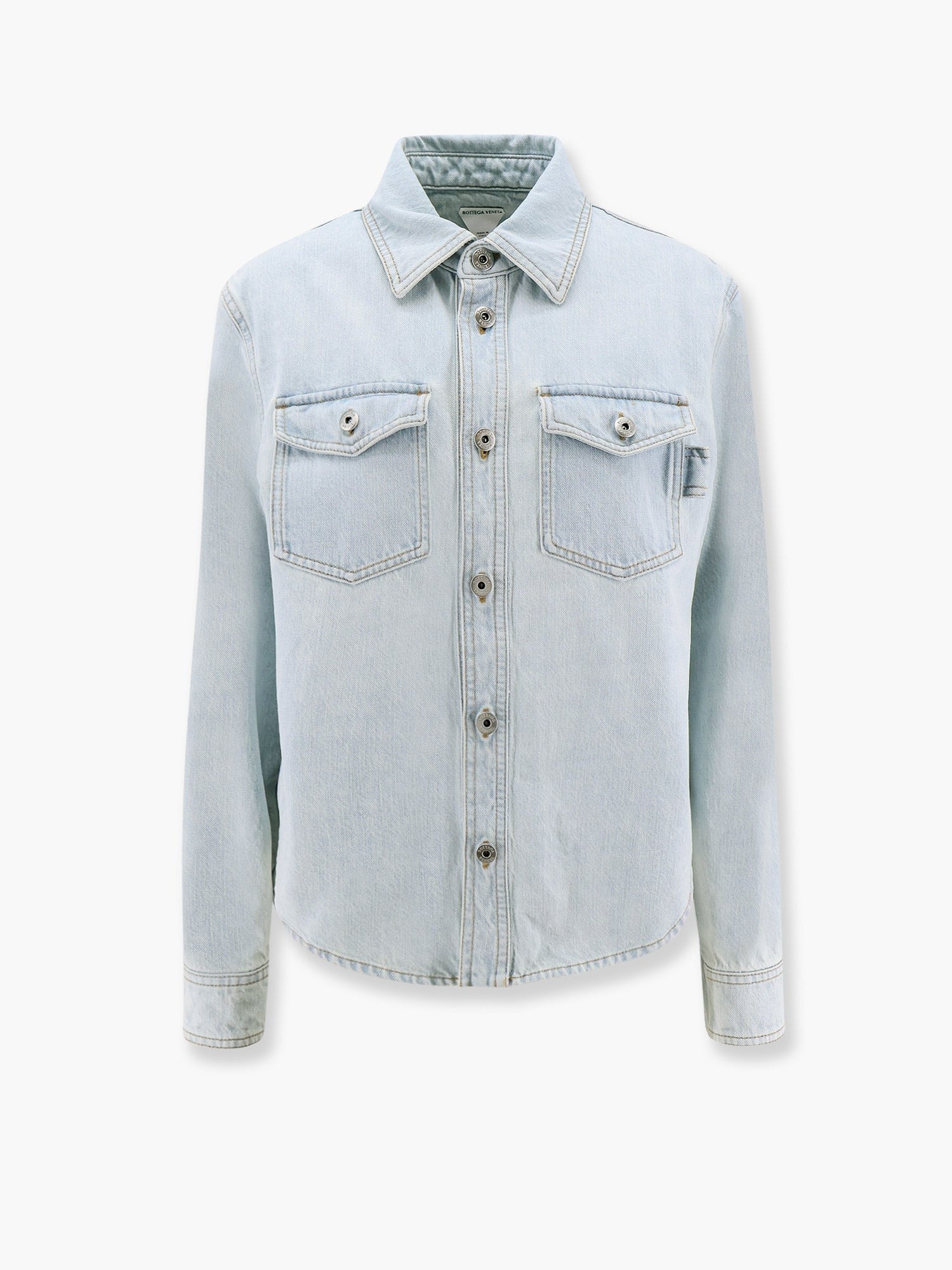 Bottega Veneta Denim shirt with extra bleach wash