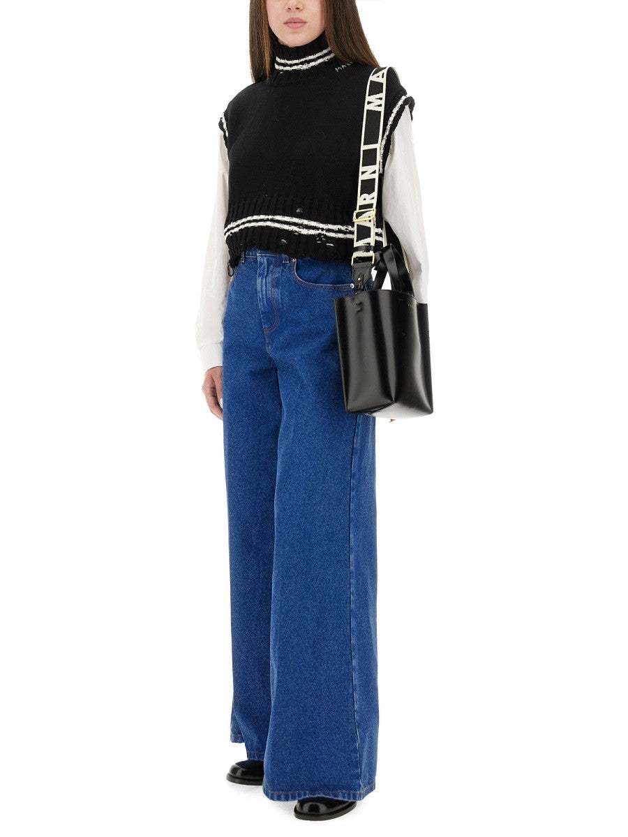 Marni DENIM WIDE LEG JEANS