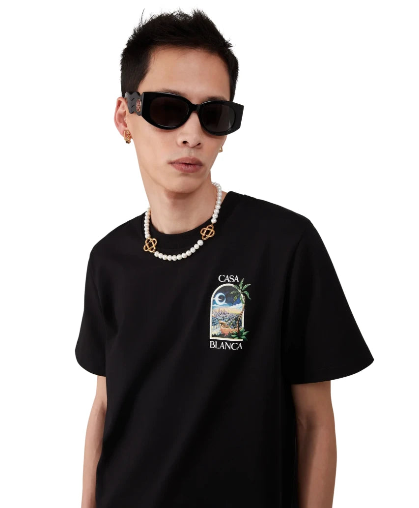 Casablanca T-shirt & Top Black Man