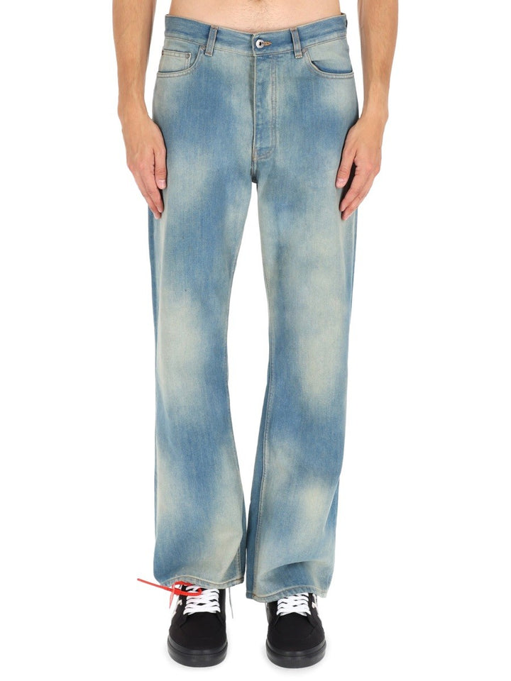 Off-white "DIAG RAW PATCH" JEANS
