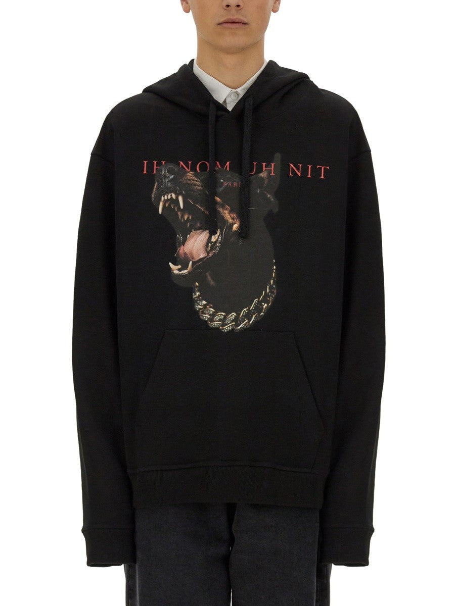 IH NOM UH NIT DOBERMANN PRINT SWEATSHIRT