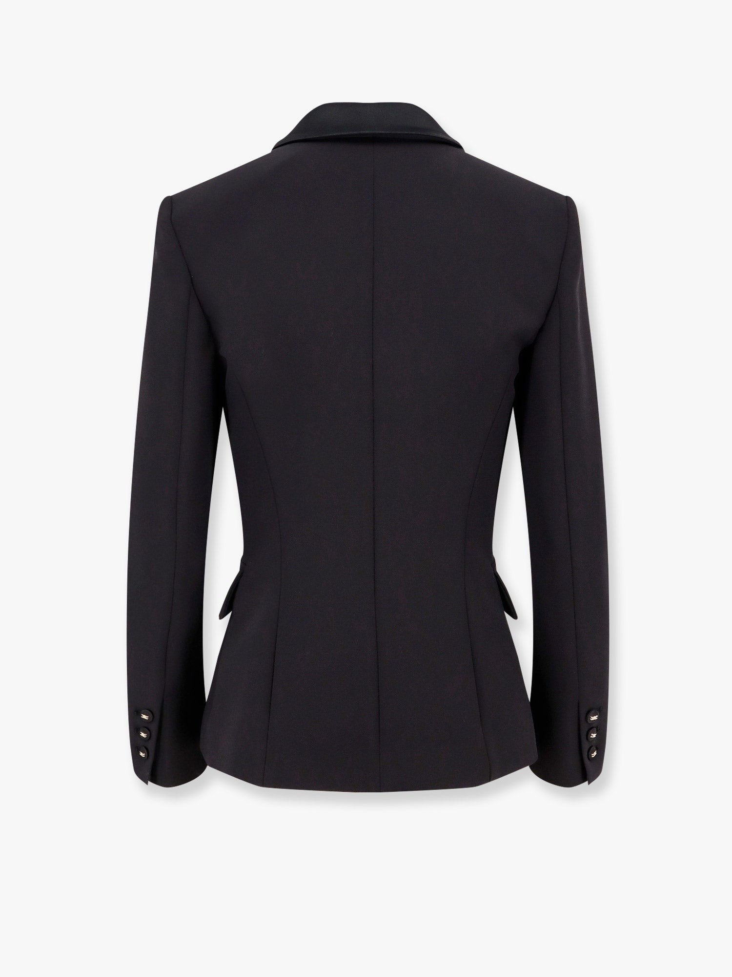 Elisabetta Franchi Double-breasted blazer with covered buttons