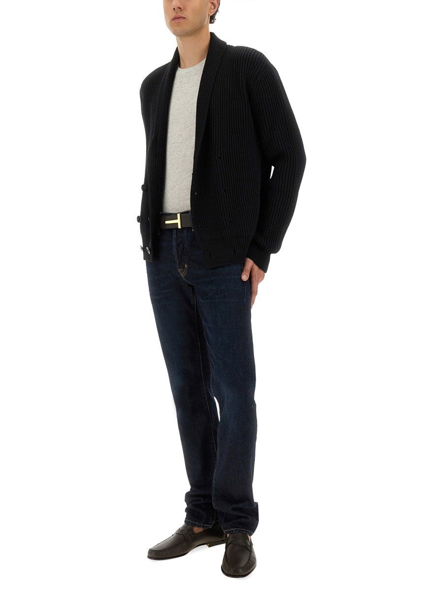 TOM FORD DOUBLE-BREASTED CARDIGAN