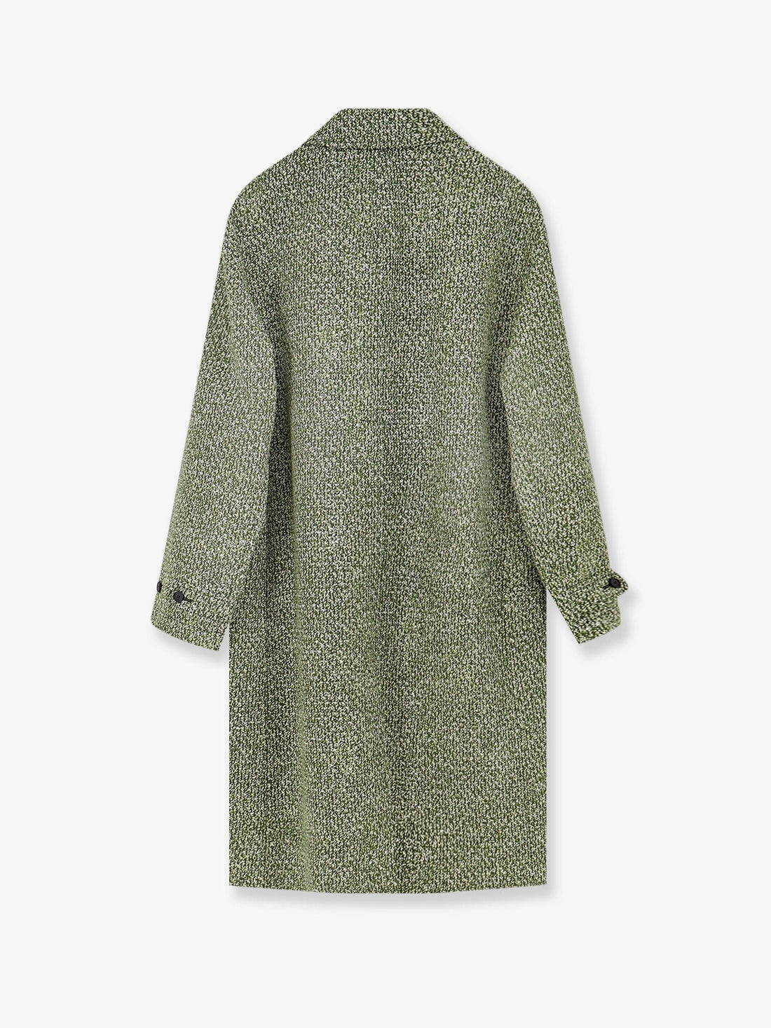 Gucci Double-breasted poplin coat with bouclé print
