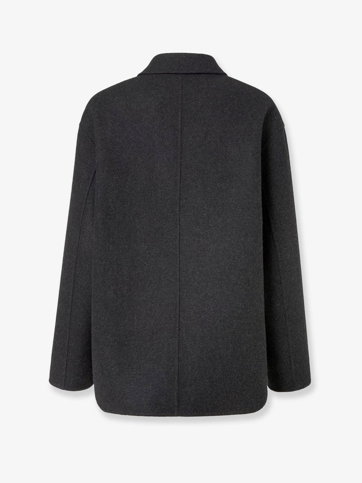Fendi Double-breasted wool felt peacoat