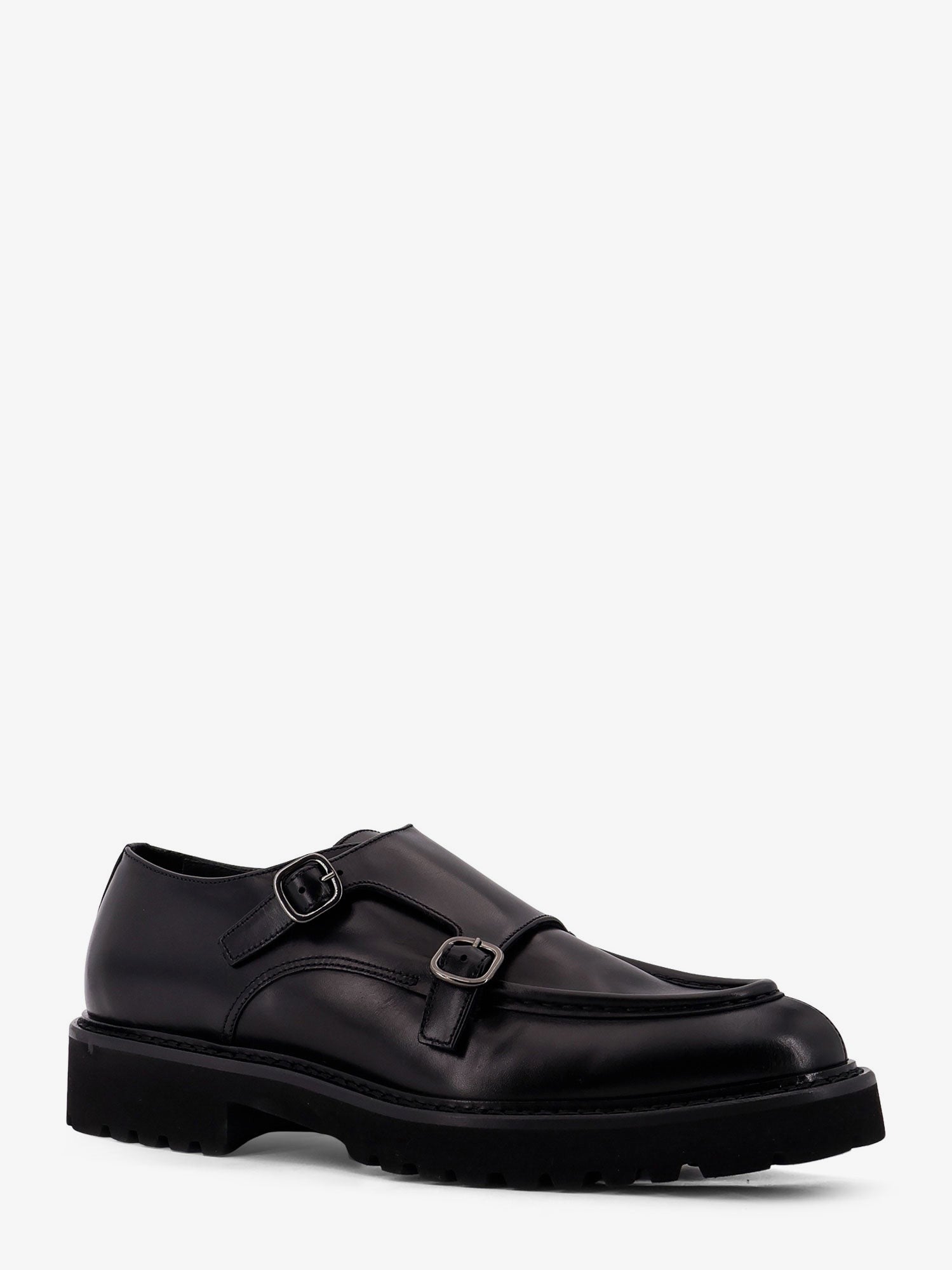 Doucal'S Double Buckle leather shoe