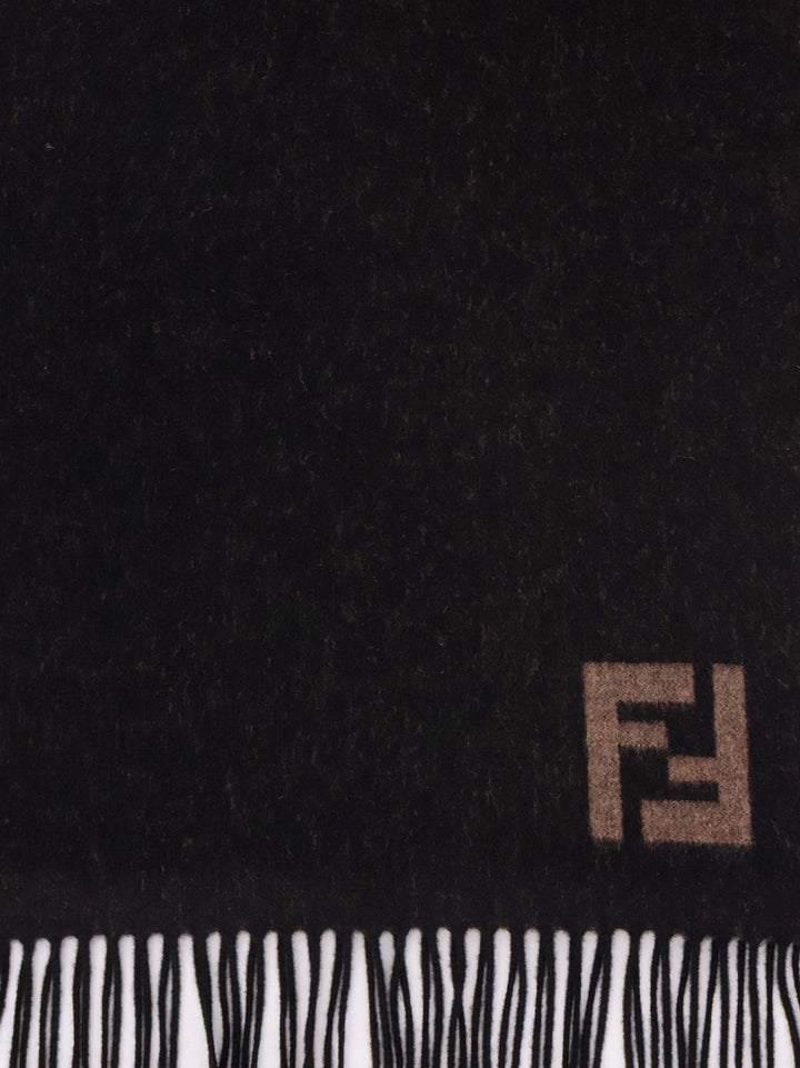 Fendi Double FF wool and cashmere scarf