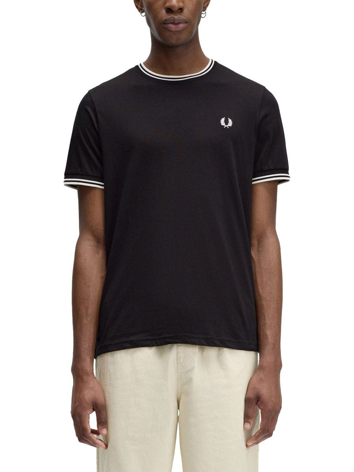 FRED PERRY DOUBLE STRIPE T-SHIRT