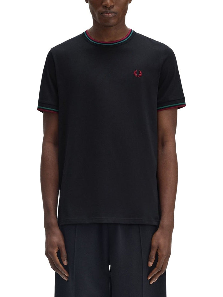 FRED PERRY DOUBLE STRIPE T-SHIRT