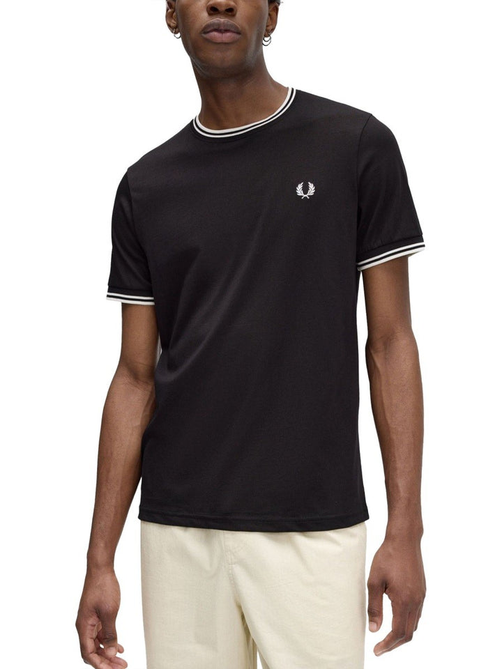 FRED PERRY DOUBLE STRIPE T-SHIRT