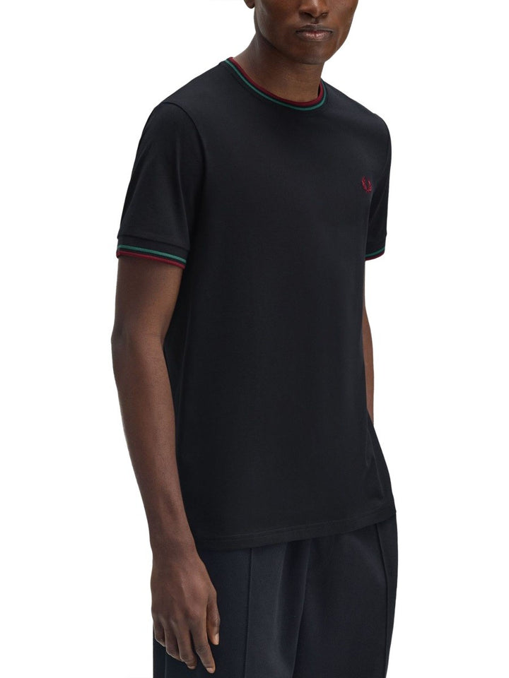 FRED PERRY DOUBLE STRIPE T-SHIRT
