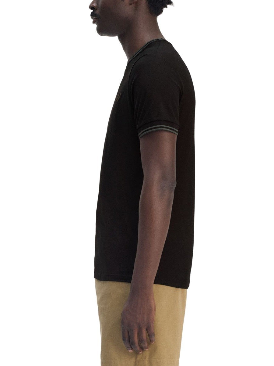 FRED PERRY DOUBLE STRIPE T-SHIRT