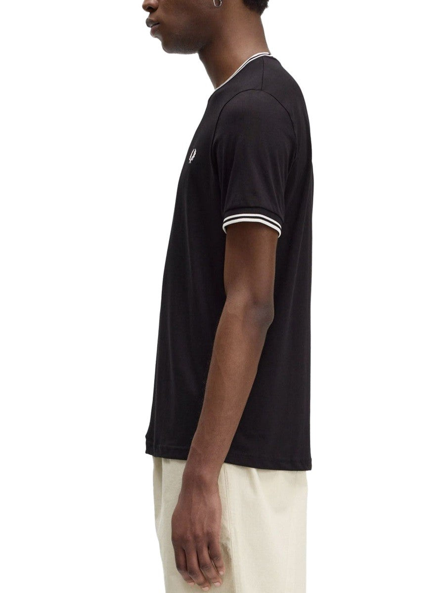 FRED PERRY DOUBLE STRIPE T-SHIRT