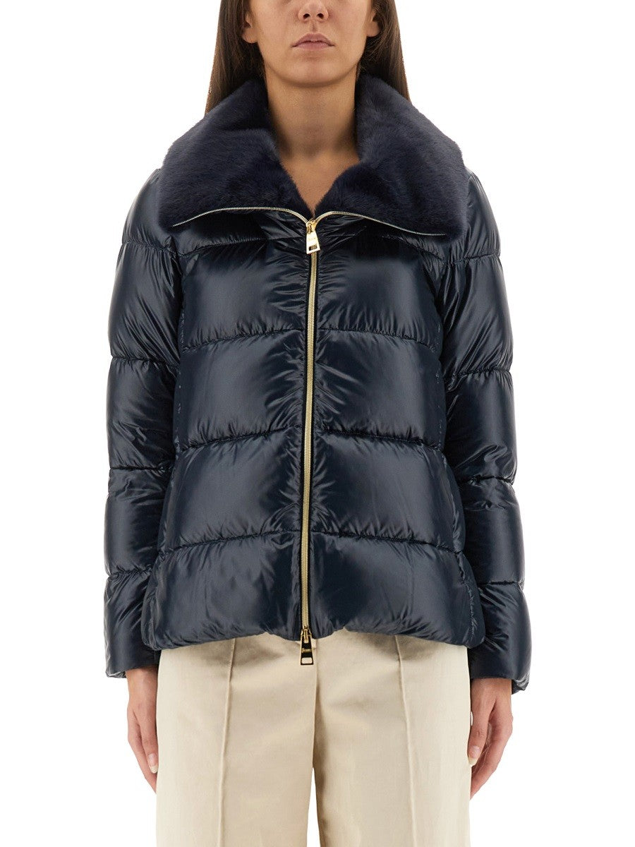 Herno DOWN JACKET WITH LINED COLLAR