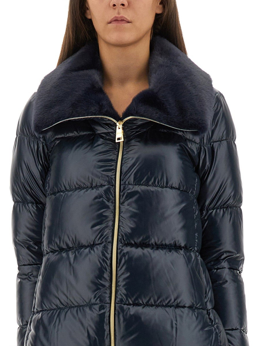 Herno DOWN JACKET WITH LINED COLLAR