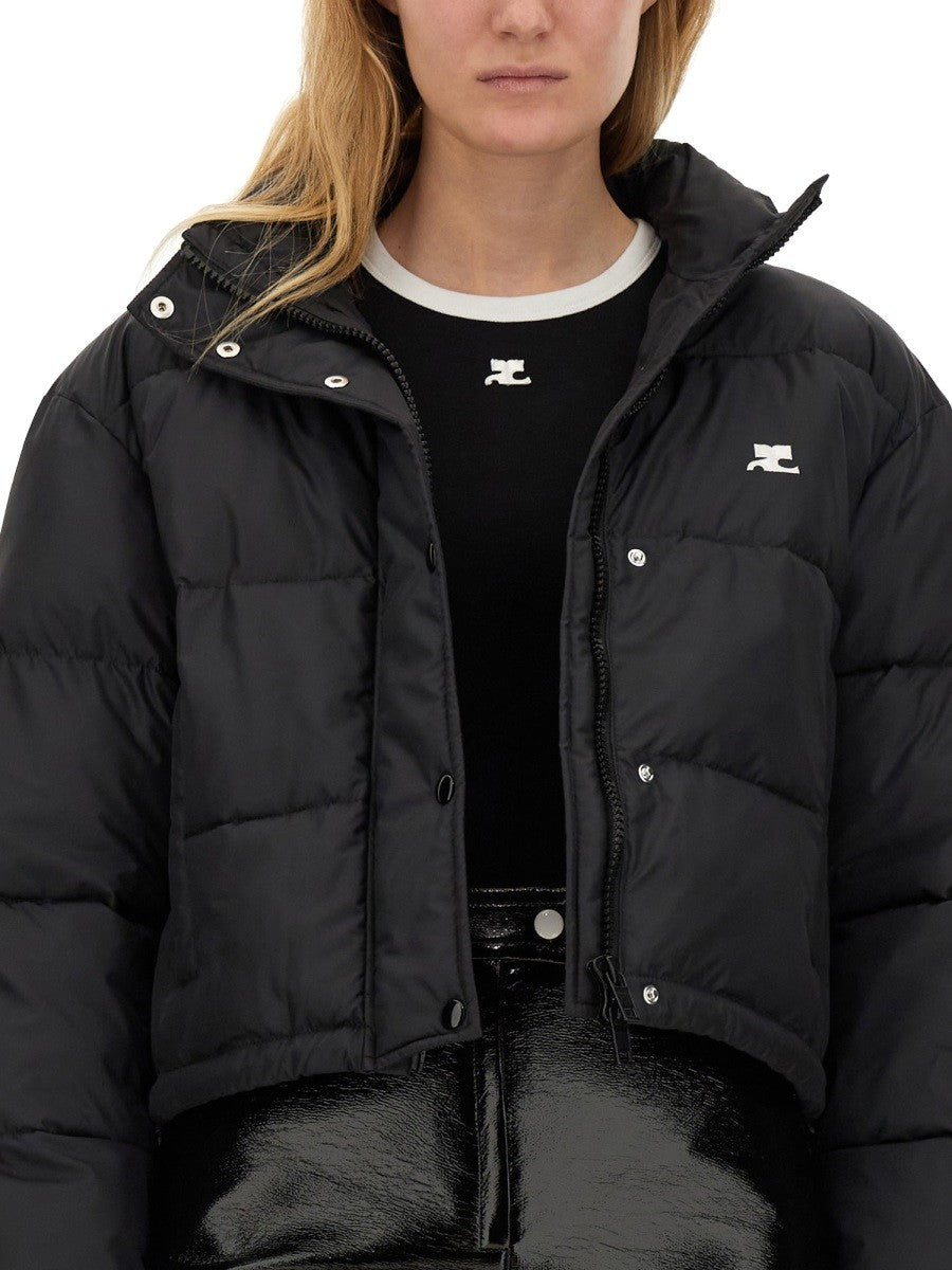 COURREGES DOWN JACKET WITH LOGO