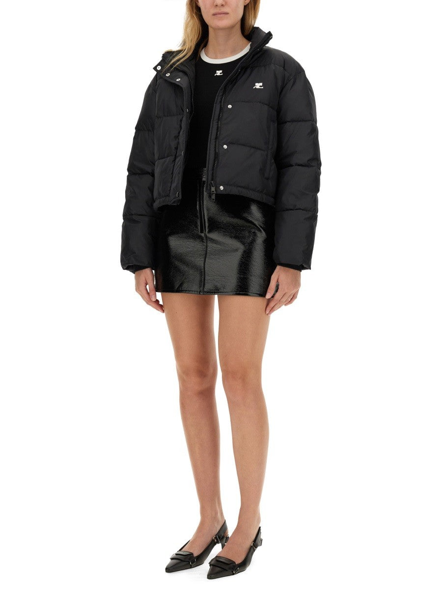 COURREGES DOWN JACKET WITH LOGO
