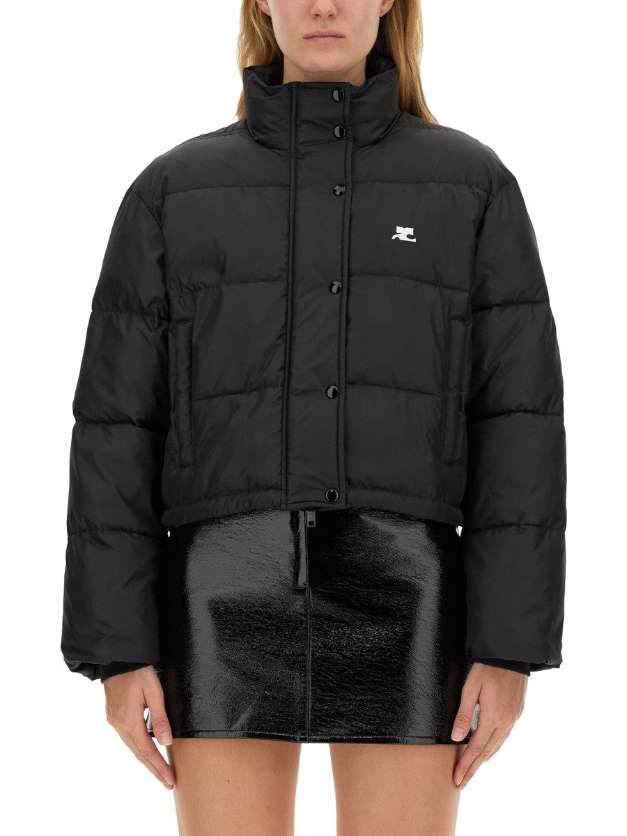 COURREGES DOWN JACKET WITH LOGO