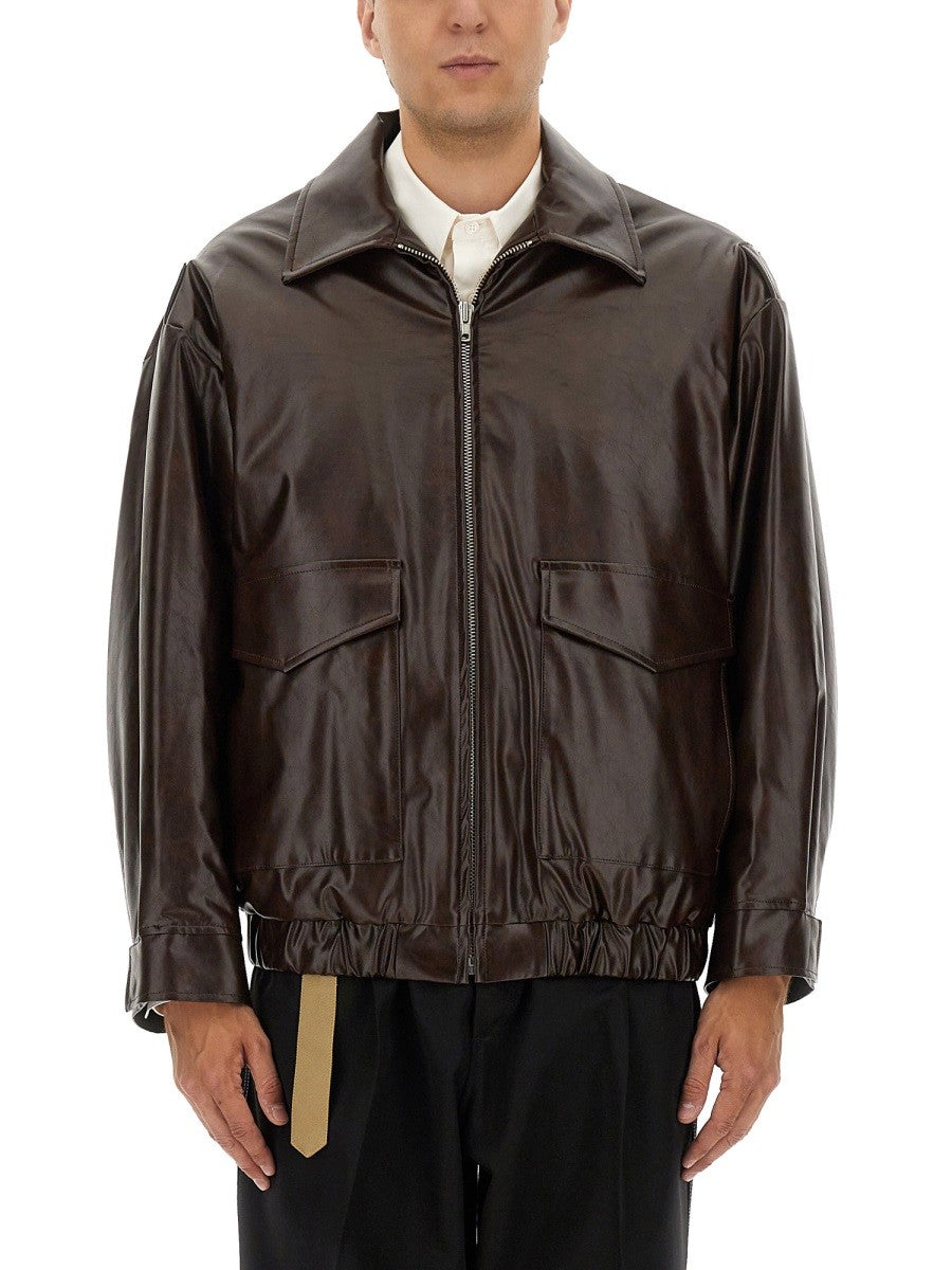 MM6 MAISON MARGIELA LEATHER JACKET