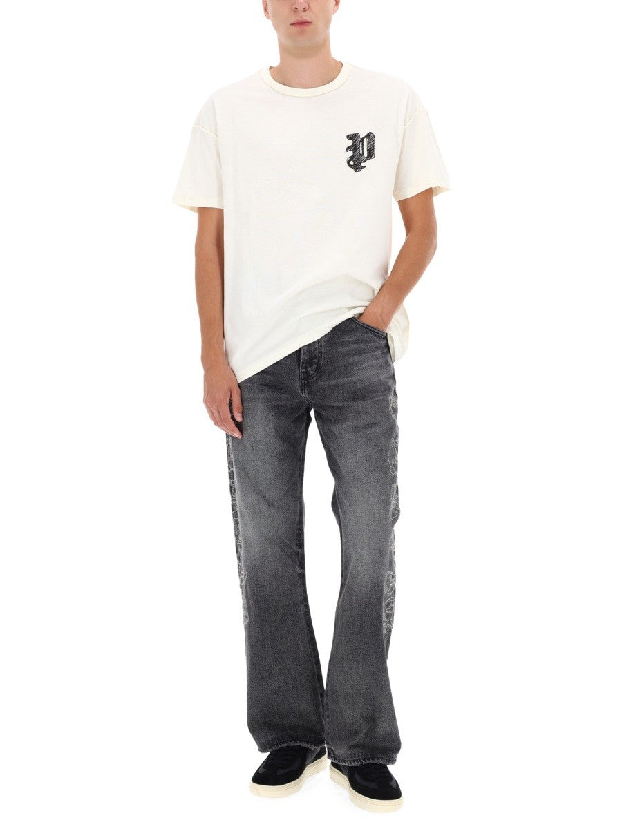 PURPLE BRAND "SCRIBBLED P" T-SHIRT