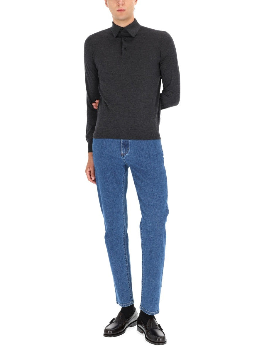 Zegna CASHMERE POLO SHIRT