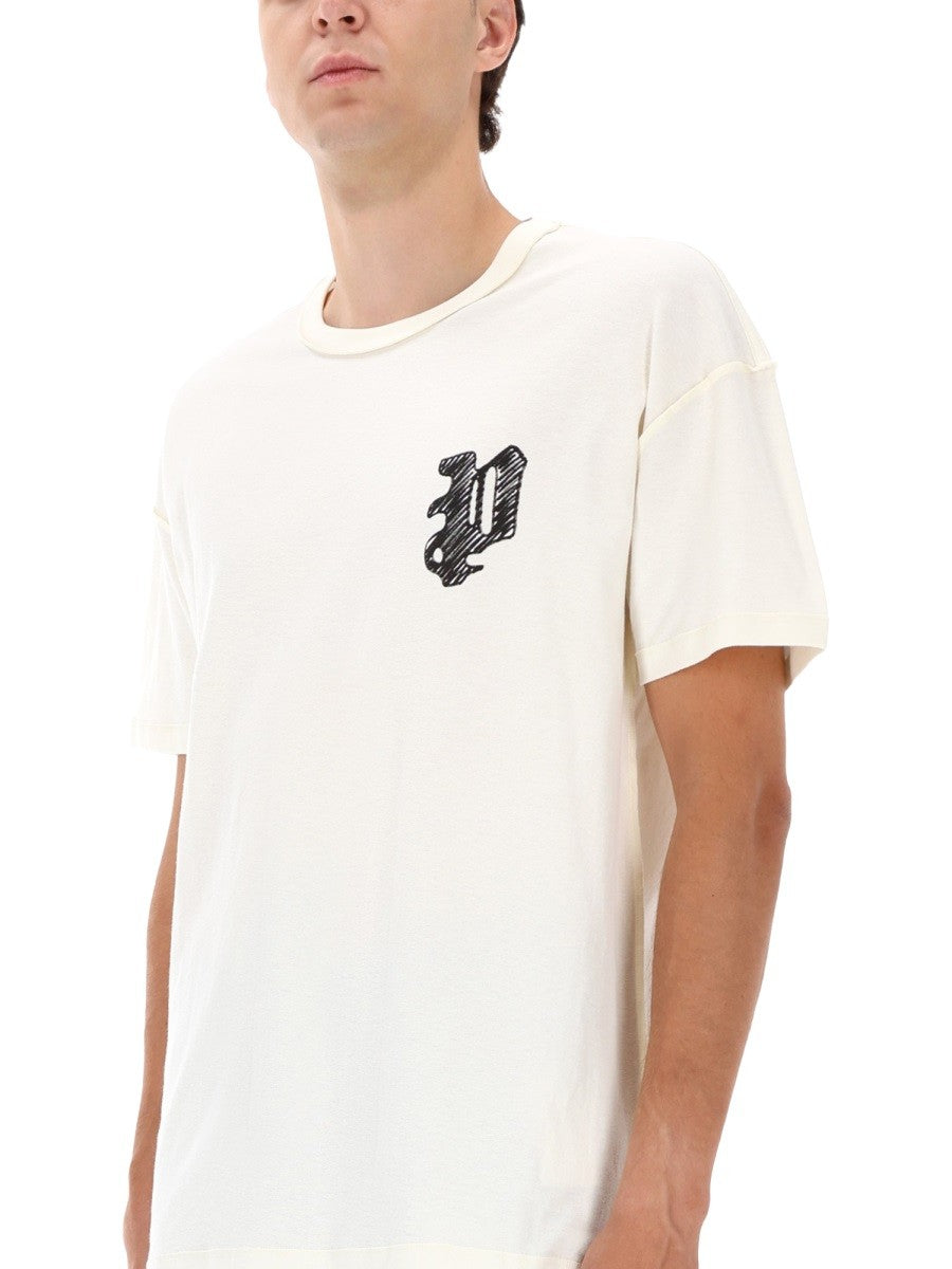 PURPLE BRAND "SCRIBBLED P" T-SHIRT