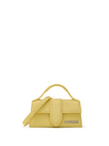 Jacquemus Yellow Hammered Leather Le Mini Bambino Bag