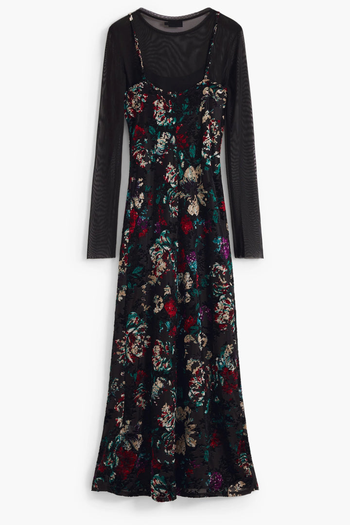 DESIGUAL WOMEN&#39;S LONG BLACK DRESS