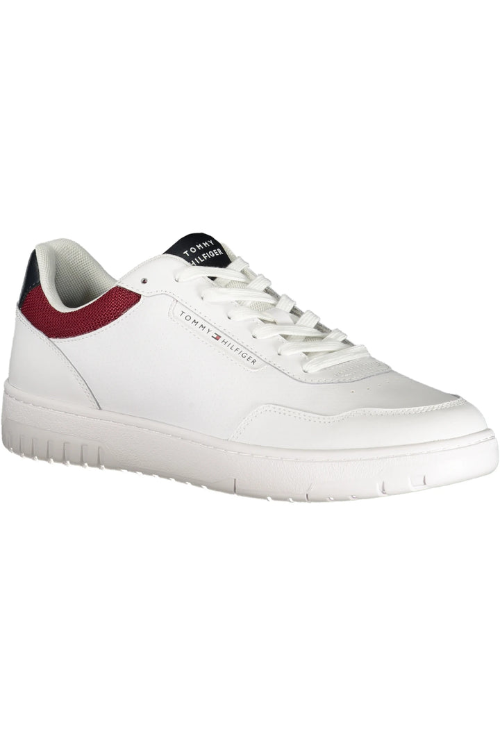 TOMMY HILFIGER MEN&#39;S WHITE SPORTS SHOES