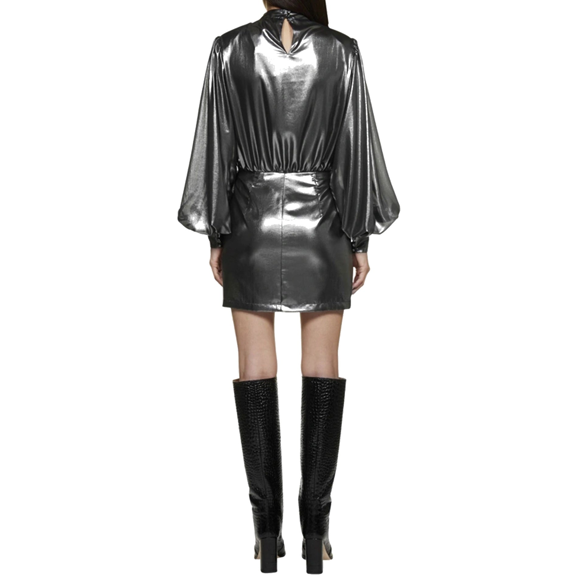 Blanca Vita Abelia Laminated Mini Dress – Siebentaschen