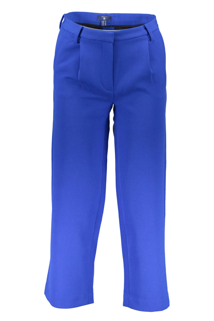 GANT BLUE WOMEN&#39;S TROUSERS
