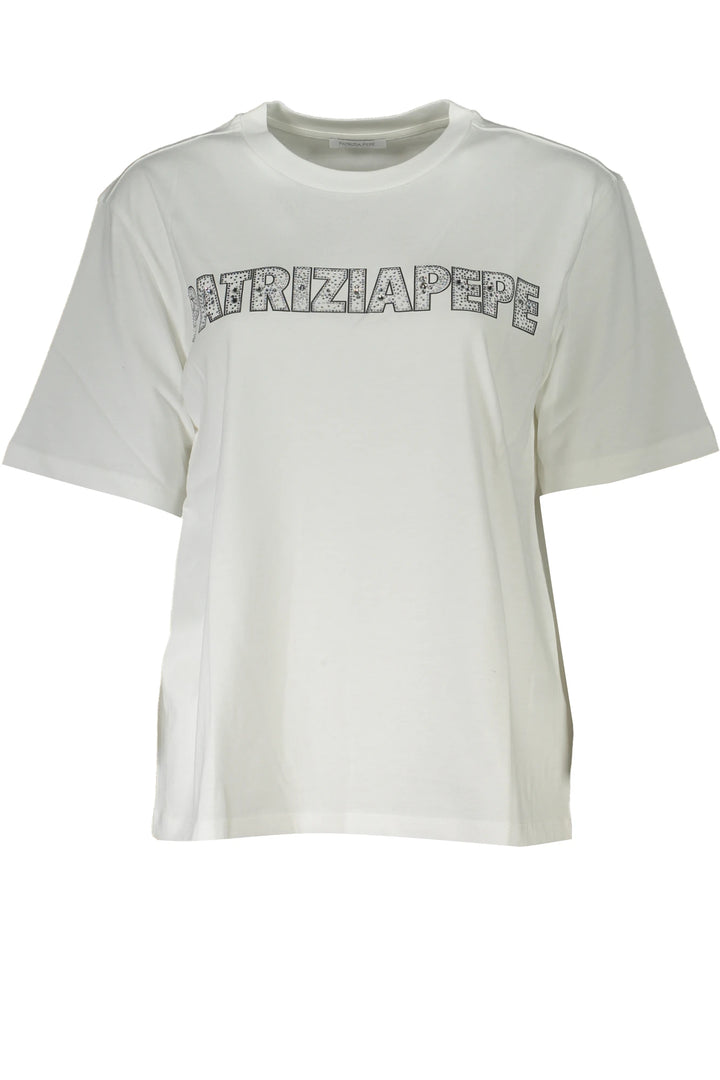 PATRIZIA PEPE WOMEN&#39;S SHORT SLEEVE T-SHIRT WHITE