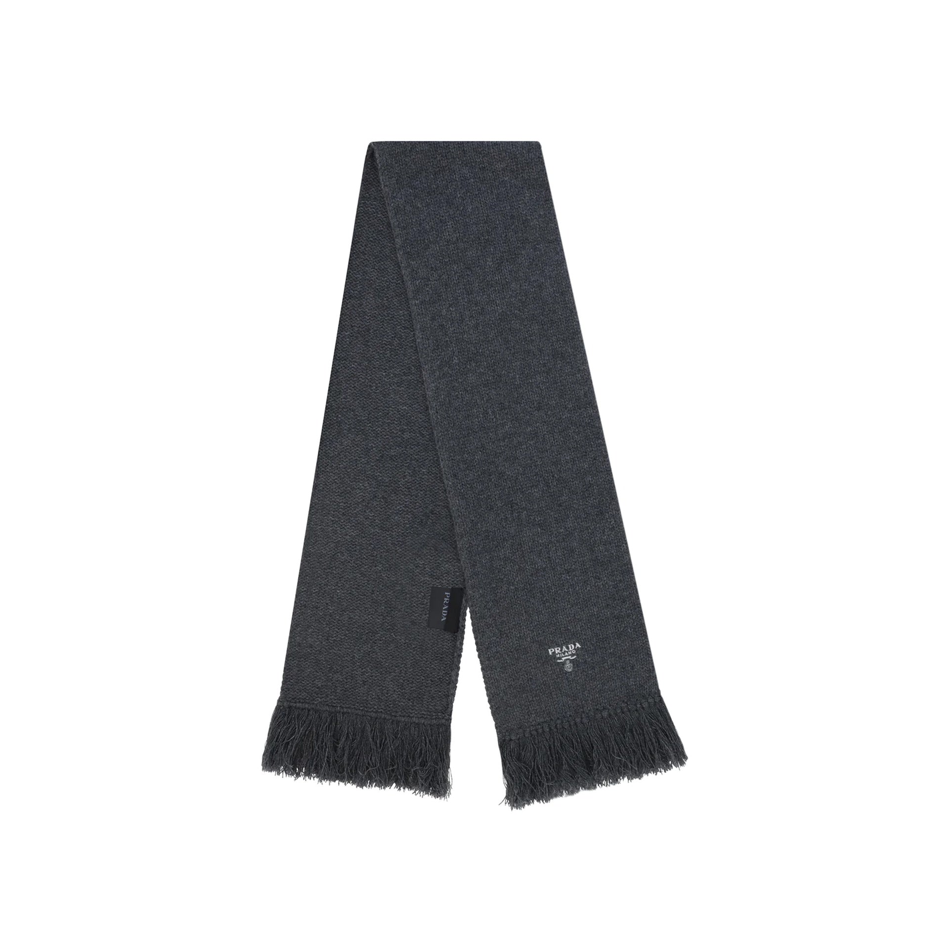 Prada Cashmere Logo Scarf