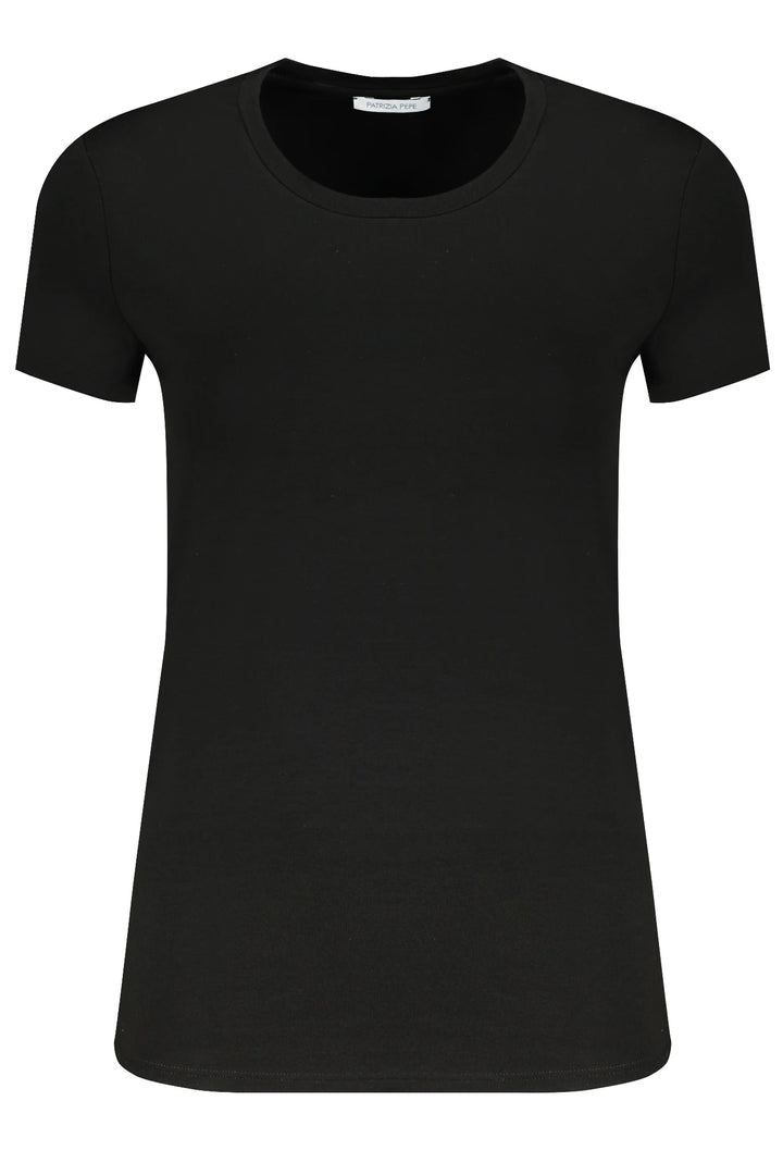 PATRIZIA PEPE WOMEN&#39;S SHORT SLEEVE T-SHIRT BLACK