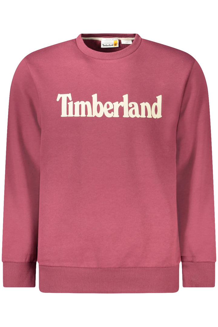 TIMBERLAND MEN&#39;S RED ZIP-UP SWEATSHIRT