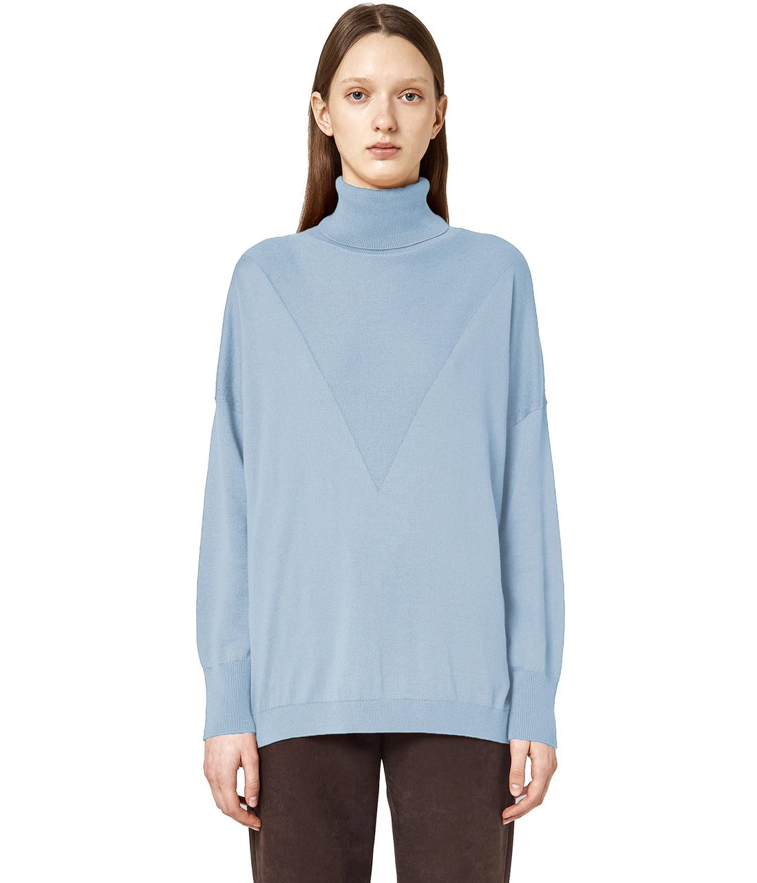 Alpha Studio Sweaters Light Blue Woman