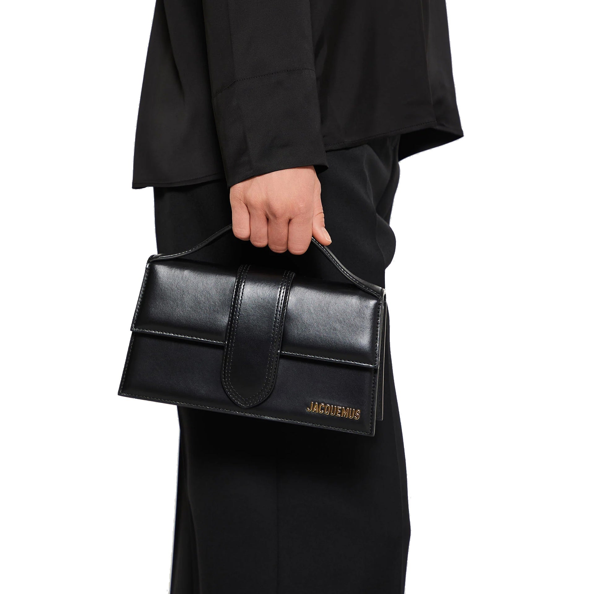 Jacquemus Le Grand Bambino Leather Bag - Gold Logo