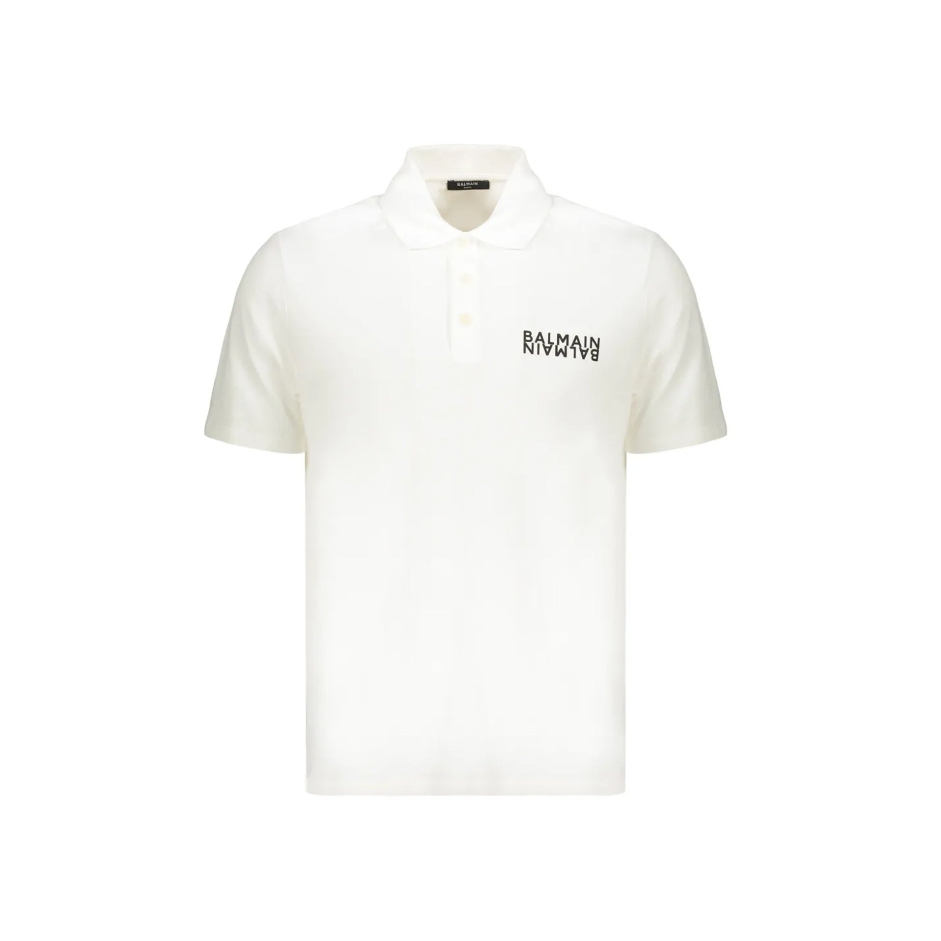 Balmain cotton polo shirt