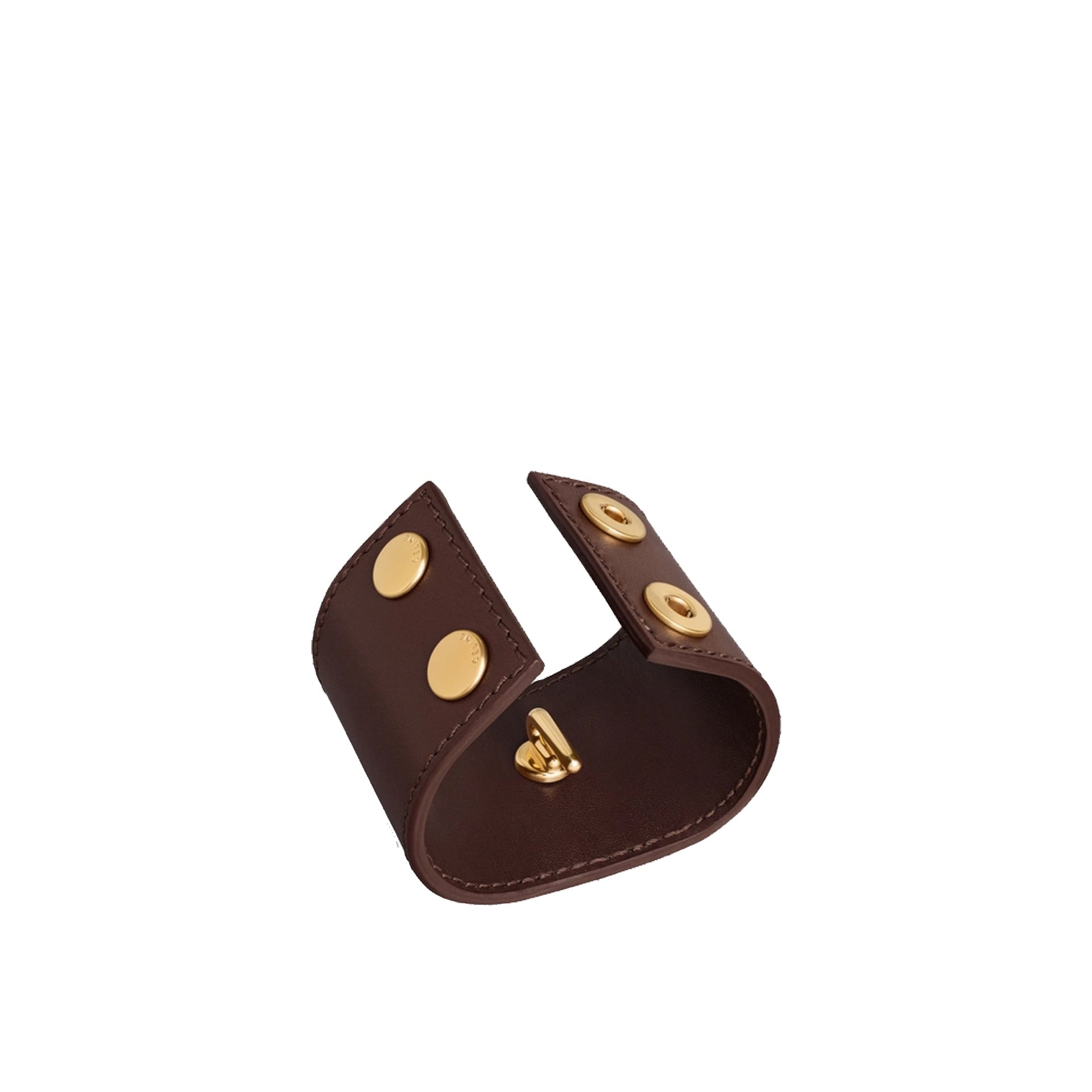 CELINE Leather Hair Cuff Brown – Siebentaschen