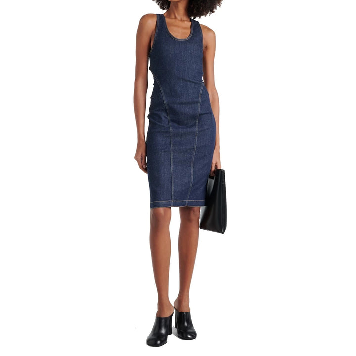 Alaia Sculpt Denim Dress