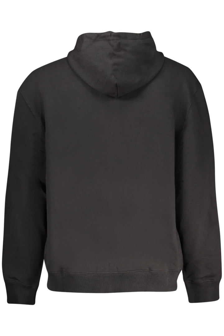 CALVIN KLEIN MEN&#39;S BLACK ZIP-UP SWEATSHIRT