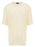 Corneliani Light Yellow Short Sleeve Linen T-Shirt