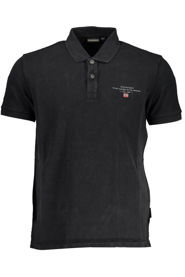 NAPAPIJRI POLO SHORT SLEEVE MEN BLACK