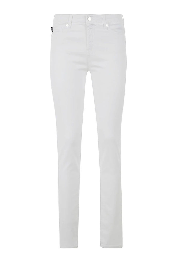Love Moschino Jeans Denim White Woman